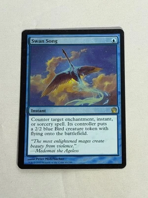 MTG FOIL Swan Song Theros Magic the Gathering - Image 1 of 2