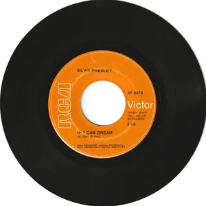 Elvis - If I Can Dream / Edge of Reality Vintage 45 RPM Vinyl Schallplatte Single 1968 - Bild 1 von 2