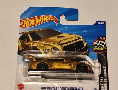 Hot Wheels 2025 Bentley Continental GT3 2018 JBC18 7/10 Hw race day Sigillata - Immagine 1 di 2