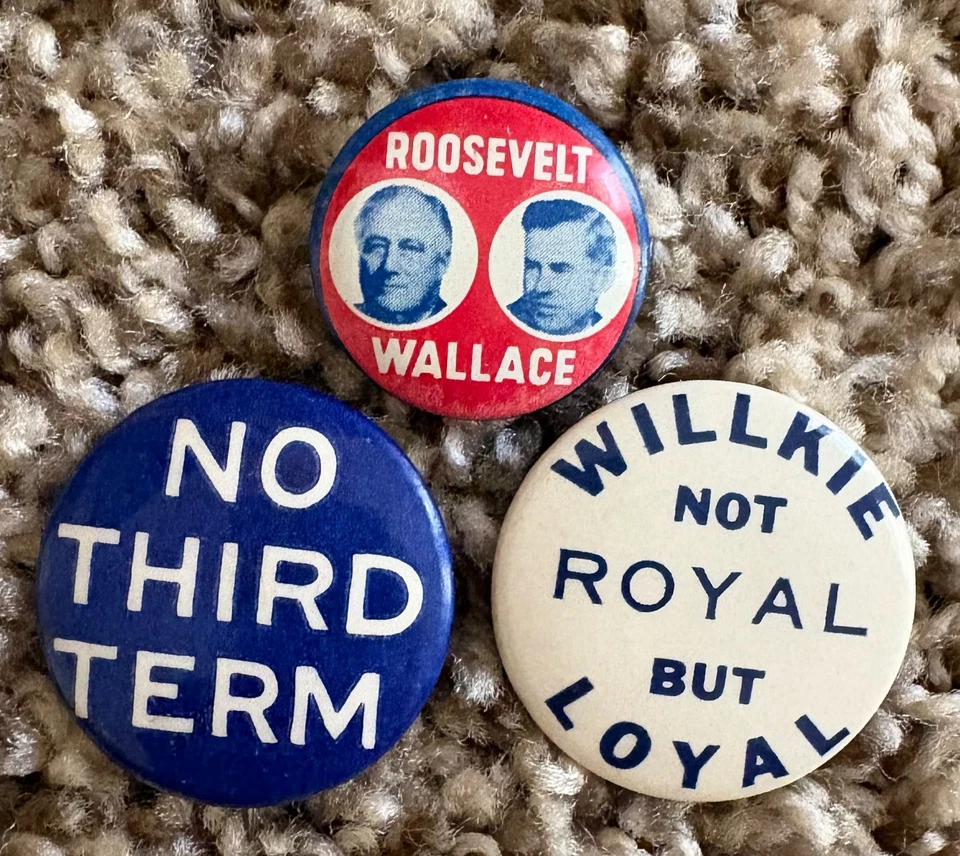 Par Wilkie FDR/Wallace 1940 Jugate PLUS (1940 Presidential Button Group) Foto 1 de 1