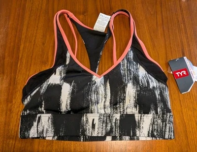 Sujetador deportivo TYR para mujer cepillo seco Hadley Top soporte medio talla grande (10/12) Foto 1 de 4