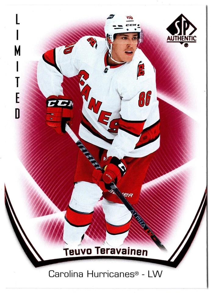 2021-22 UD SP Authentic Limited Red Parallel TEUVO TERAVAINEN #54 Carolina - Image 1 of 1