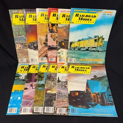 Railroad Model Craftsman Magazine Complete Year 1977 - Trains Back Issues Foto 1 de 4