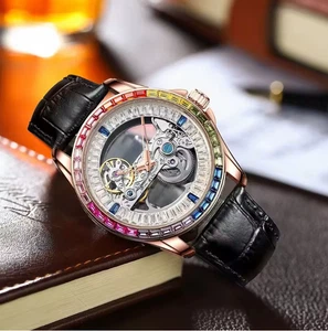 Montre mécanique automatique squelette double face homme AILANG montres mécaniques - Photo 1/6