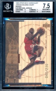 MICHAEL JORDAN 1998-99 UD HARDCOURT HOLDING COURT BRONZE /230 BGS 7.5 CARD #J30! - Bild 1 von 2