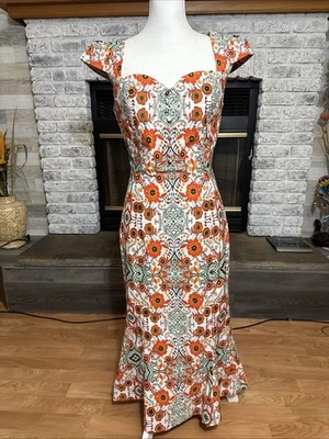 ANTHROPOLOGIE The Cecily Fit & Flare Sweetheart Dress Women's Size Small NEW - Image 1 of 4