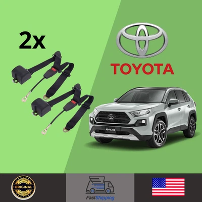 Cinturones de seguridad delanteros retráctiles negros para todos los Toyota Highlander SUV Foto 1 de 4