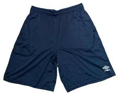 Pantalones Cortos Umbro Para Hombre Deportes Clásicos Logo Negro Carbón Talla Grande Foto 1 de 4
