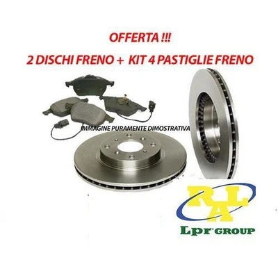 COPPIA DISCHI FRENO + PASTIGLIE ANTERIORI FIAT MULTIPLA 1.9 JTD MULTIJET - Image 1 of 4