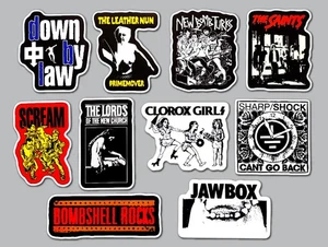 Punk Sticker Pack (QTY 10) SET 35 down by law new bomb turks the saints scream - Picture 1 of 1