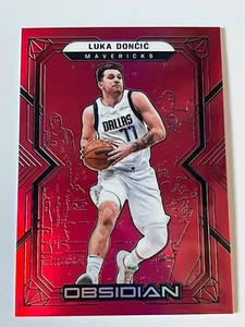 2021-22 Panini Obsidian Luka Doncic Electric Etch Asia Red Flood Prizm #77 - Bild 1 von 5
