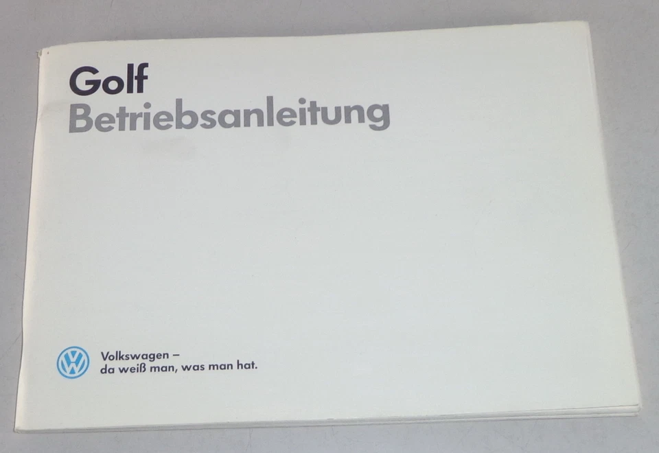 Instrucciones Servicio VW Golf 2/ II Stand 07/1986 - Imagen 1 de 1