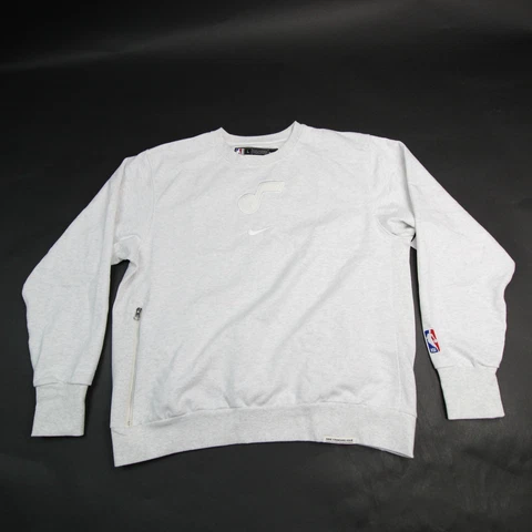 Utah Jazz Nike NBA Authentics Dri-Fit Sweatshirt Men's Light Gray New Cover