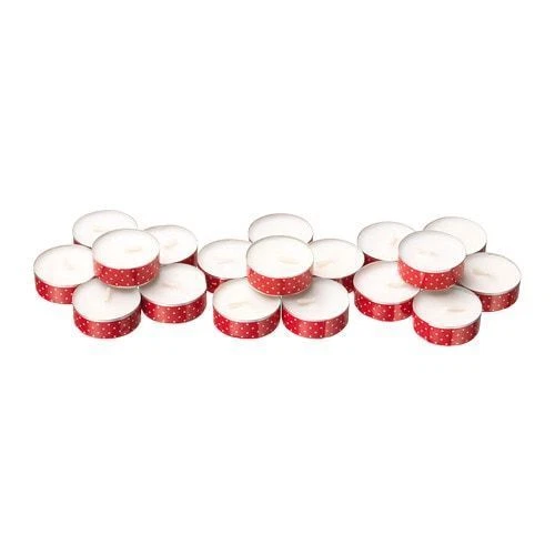 IKEA Vinter 2018 Unscented Tealights Red 18 Pack 803.998.21