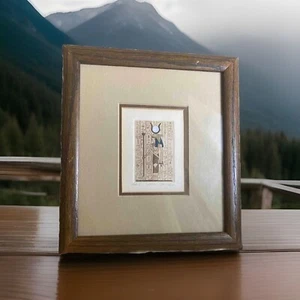 Jan Fleck Egyptian Art Embossed Signed & Numbered Prints Matted Framed - Picture 1 of 10