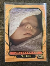 2013 Topps Star Wars Galactic Files Ser 2 GOLD parallel BABY LUKE SKYWALKER 7/10