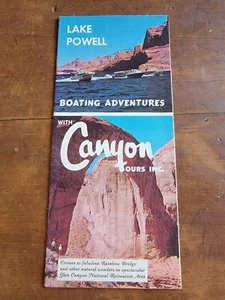 Canyon Tours Lake Powell Boating Adventures Page Arizona VINTAGE 1960's Brochure - Picture 1 of 5