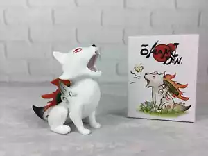 Okamiden Chibiterasu VERY RARE Wolf Vinyl Figure Exclusive Okami Den - Picture 1 of 4