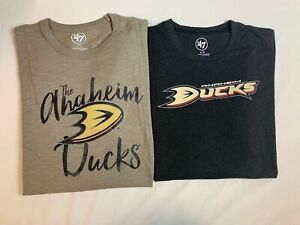 Anaheim Ducks Men's T-Shirts Size XL, '47 Brand Short Sleeve Lot of 2