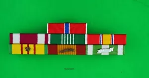 Bronzestern, verdienstvoller Dienst, ARCOM - Armee Vietnamkrieg montiert 7 Bandleiste - Bild 1 von 1