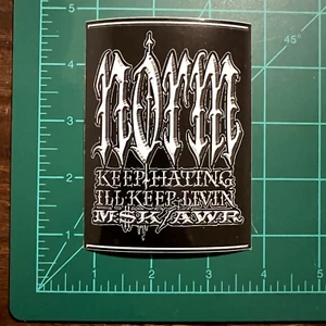 Norm Will Rise MSK AWR Sticker Keep Hating I'll Keep Livin Tattoo Art Letters LA - Picture 1 of 2