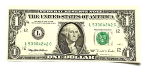 1995 USA ONE DOLLAR BANKNOTE - Picture 1 of 2