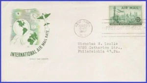 USA3 #C35 ADDR HOUSE OF FARNAM FDC   New York Skyline - Imagen 1 de 1