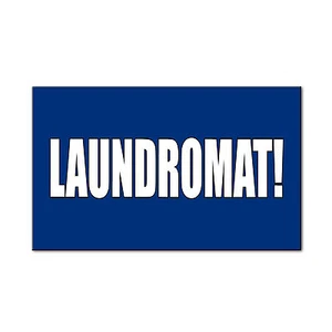 Laundromat Clothes Wash Corrugated Car Door Magnets Magnetic Signs-QTY 2 - Imagen 1 de 2