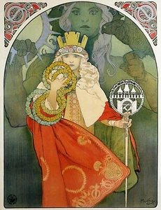 6th Sokol Festival 1912 by Alphonse Mucha Giclee Fine Art Print Repro on Canvas - Bild 1 von 1