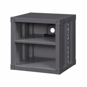 ACME Cargo Nightstand in Gunmetal and Gray - Picture 1 of 5