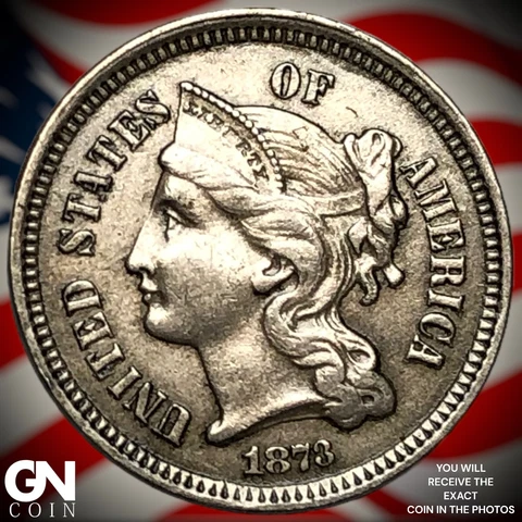 1873 3 Cent Nickel Piece  Q5648 Cover