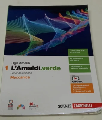 l'amaldi.verde – vol. 1 - meccanica - zanichelli - 9788808565655 - Immagine 1 di 2