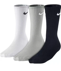 Nike L97643 Multicolor Moisture Wicking 3 Pack Crew Sock Unisex Size S - Picture 1 of 2