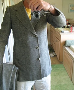 Vintage Ugo Pellegrini Italy Men's Wool Suit High Fashion - Picture 1 of 7