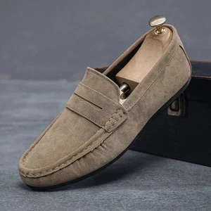 Men's Sneakers Soft Sole Beans Tassel Driving Casual Leather Loafers Dress Shoes - Picture 1 of 33