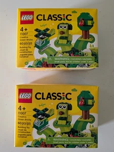 LEGO Clásico Creativo Ladrillos Verdes 11007 Nuevo Lote de DOS - Imagen 1 de 4