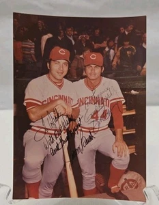 Johnny Bench Dick Baney MLB Baseball HOF Autographed 5x7 Photo Signed Inscribed - Picture 1 of 6