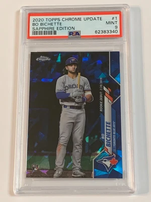 2020 Topps Chrome Update Sapphire Edition #1 Bo Bichette RC - PSA 9 (Mint) - Image 1 of 2