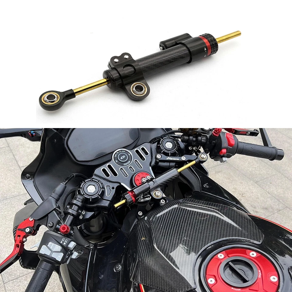 Estabilizador amortiguador de dirección corto preventivo sin control para Honda Suzuki Kawasaki Foto 1 de 4