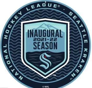 NHL Hockey Seattle Kraken 2021 Inaugural Season 22'' - Round Sign - Picture 1 of 2