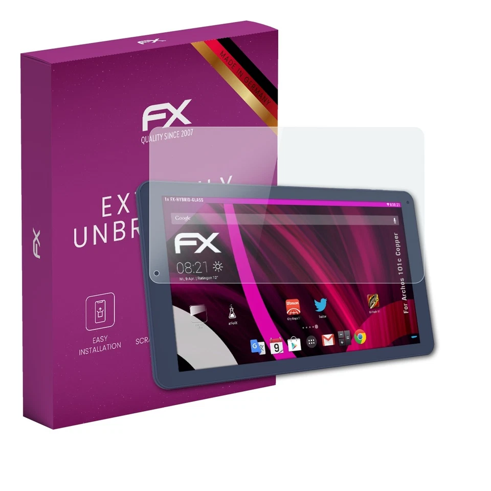 atFoliX Glass Protector for Archos 101c Copper 9H Hybrid-Glass - Image 1 of 4