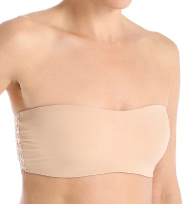 Sujetador bandeau inalámbrico Commando sólido doble toma para mujer - Beige - S/M 32-34" Foto 1 de 4
