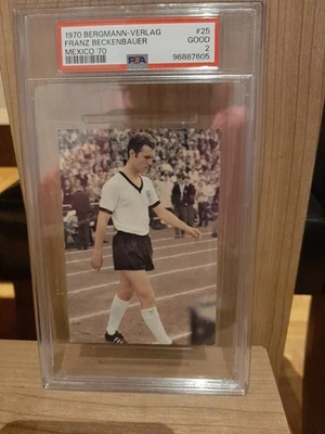 PSA 2 Franz Beckenbauer Bergmann Verlag WM 1970 Mexico  FC Bayern München PSA - Bild 1 von 2