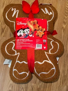 Minnie & Mickey Mouse Lebkuchen Plüschkissen Weihnachten 16 Zoll - Bild 1 von 4