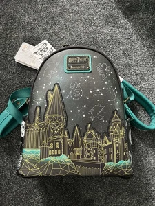 Loungefly Harry Potter Hogwarts Castle Constellations GITD Mini Backpack - Picture 1 of 4