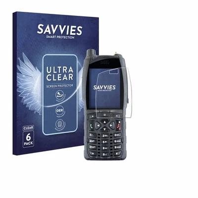 SAVVIES 6x Schutzfolie für Sepura SC20 Displayschutz klar