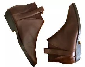 Leder Craft Premier Collection braune Stiefeletten Stiefeletten mit Stretch Damen 6 - Bild 1 von 14
