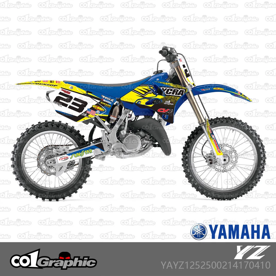 GRAPHICS DECALS STICKERS FULL KIT FOR YAMAHA YZ 125/250 2002-2014 Foto 1 de 1