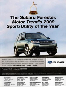 Subaru Forester 2009 anuncio impreso en color original - Imagen 1 de 1