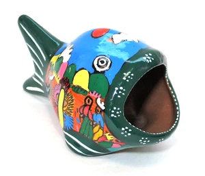 Talavera Pottery Fish Open Mouth Sponge Holder Mexico - Picture 1 of 7